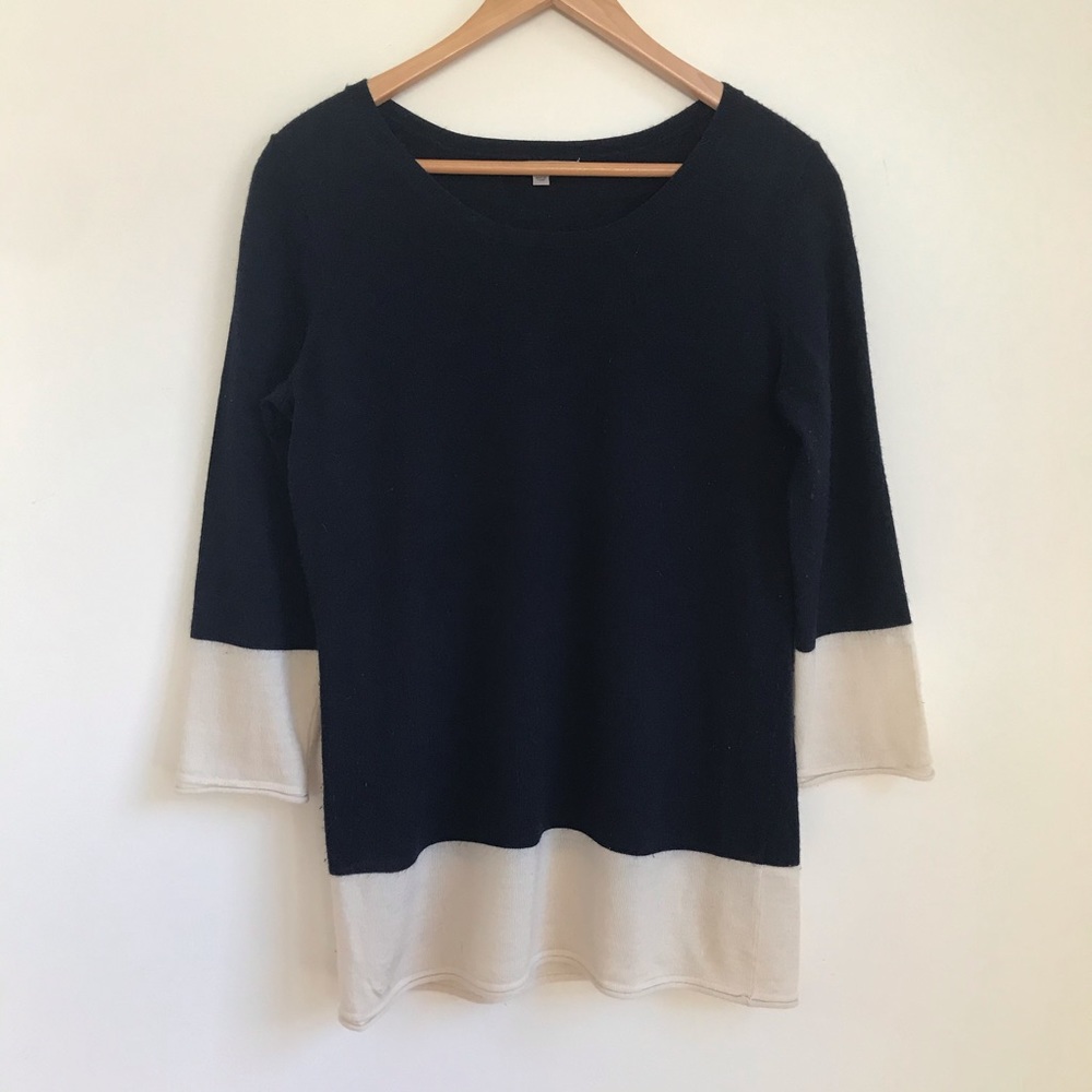 Gap blue and white sweater.